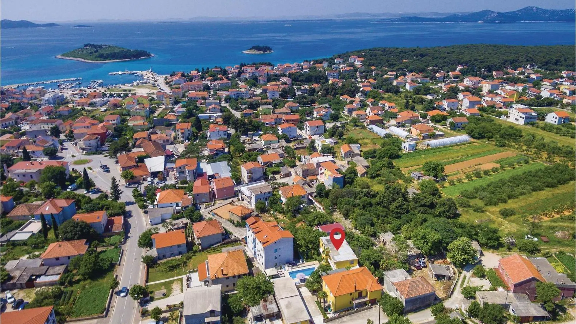 Lovely Apartment In Pakostane With House Sea View